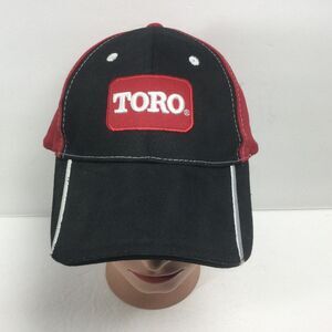 Toro Equipment‎ hat Lawn Tractor landscaping cap red black adjustable